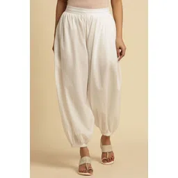 Pure Cotton Embroidered Women ["White"] Salwar-picture-26