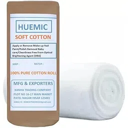 Pure Cotton Roll for Baby care | Cometic & Skincare Use | Soft Cotton for cleaning Wound's | Art & Craft's | Medical Use (400gm) - Cotton-G10-picture-21