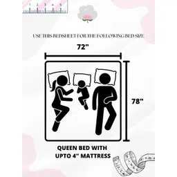 Pure Decor White & Yellow Floral 350 TC Queen Bedsheet with 2 Pillow Covers image 4