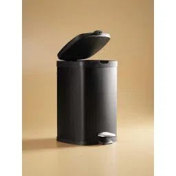 Pure Home and Living Black Carbon Steel Waste Bin-picture-43