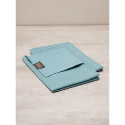 Pure Home and Living Blue 2 Pieces Rectangular Pure Cotton Table Placemats-picture-41