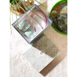 Pure Home and Living Blue Bone China Floral Tea Cups & Saucer-picture-26