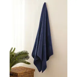 Pure Home and Living Blue Cotton Sheared Bath Towel-picture-28