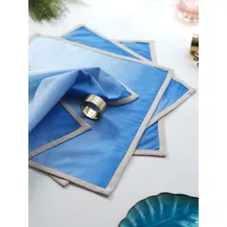 Pure Home and Living Blue Cotton Solid Table Napkins-picture-20