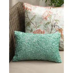 Pure Home and Living Blue Poly Dupion Textured Cushion Cover-picture-40