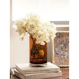 Pure Home and Living Brown Cylindrical Shaped Glass Vase-picture-32