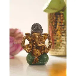 Pure Home and Living Gold, Green Polyester Showpieces & Figurines-picture-34