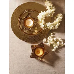Pure Home and Living Gold Textured Single Tealight Holders-picture-14
