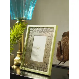 Pure Home and Living Green Faux Leather Photo Frames-picture-38