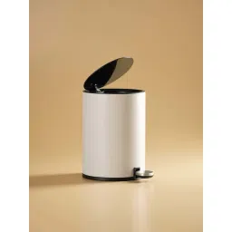 Pure Home and Living Ivory Carbon Steel Waste Bin-picture-30