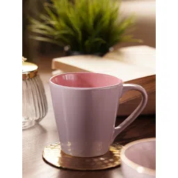 Pure Home and Living Lavender & Pink Solid Stoneware Glossy Mugs Set of Cups and Mugs-picture-40