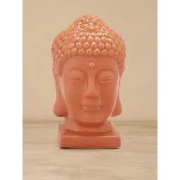 Pure Home and Living Orange Ceramic Textured Sculptures and Figurines-picture-45