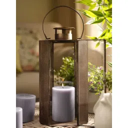 Pure Home and Living Purple Black Amber Pillar Candle-picture-46