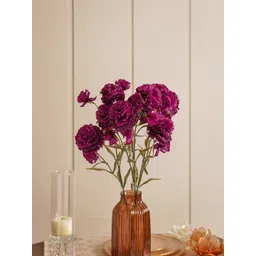 Pure Home and Living Purple Carnation Artificial Flowers-picture-31