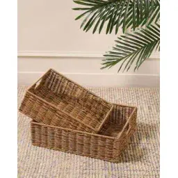 pure home and living Set of 2 Heather Wicker Baskets-picture-41