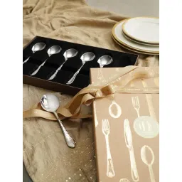 Pure Home and Living Silver Stainless Steel Textured Cutlery sets-picture-19