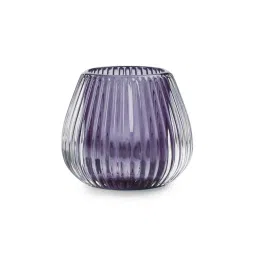 Pure Home and Living Solid Purple Glass One size Tealight Holders-picture-33