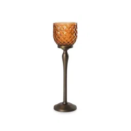 Pure Home and Living Yellow Glass Hurricanes-picture-16