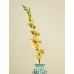 Pure Home and Living Yellow Plastic Solid Flower Stems-picture-35