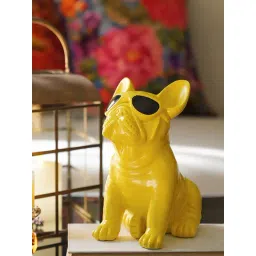 Pure Home and Living Yellow Polyresin Pug Figurine-picture-24