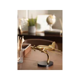 Pure Home + Living Gold and Black Decorative Aeroplane-picture-14