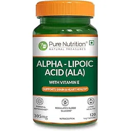 Pure Nutrition Alpha Lipoic Acid (ALA) 300mg - 120 Veg Capsules with Vitamin E | Powerful Antioxidant for Nerve & Heart Health | Supports Healthy Blood Sugar, Energy Metabolism & Cellular Protection-image-12