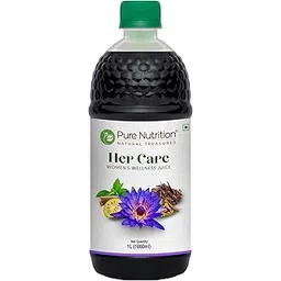 Pure Nutrition Her Care Women's Wellness Juice – 1L | Herbal & Ayurvedic Tonic for Hormonal Balance, Skin & Hair Health, Digestion & Metabolism | Natural Daily Supplement for Women-image-8