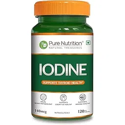 Pure Nutrition Iodine (140 mcg), 120 Veg Capsules | Thyroid Support Supplement for Men & Women | Boosts Metabolism, Energy, Immunity & Mental Clarity | Maintains Healthy Cellular Function-image-9