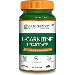 Pure Nutrition L-Carnitine L-Tartrate 500mg – 60 Veg Capsules | Pre-Workout Fat Burner & Energy Booster for Men & Women | Supports Fat Metabolism, Muscle Recovery & Performance-image-6