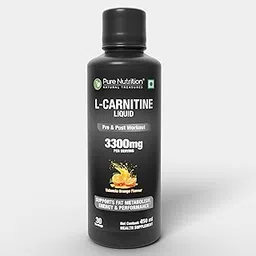 Pure Nutrition L-Carnitine Liquid 3300mg – 450ml | Valencia Orange Flavour | Pre & Post Workout Supplement for Men & Women | Supports Fat Metabolism, Energy & Performance | Sugar-Free-image-5