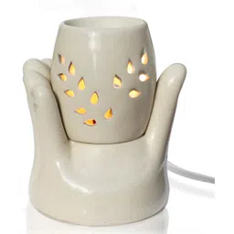 Pure Source (India) Ceramic Hand Shape Electric Diffuser Light Lamp (5.5 Inch) (Unscented) Home, Office, Living Room, Gifting Purpose Diffuser-picture-37