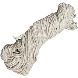 Pure Source India Cloth Line Cotton Rope Braided, for Drying Clothes, 10 Mtr (Natural White)-picture-21