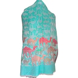 pure wool shawl for women stylish animal design size 28 * 80inches, kashmiri shawl for women, kani shawl for women-picture-11