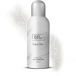 PureSense Silver Star All Day Fragrance | Long Lasting | Travel Friendly Hair and Shimmer Body Mist Spray for Women 100ml-picture-37