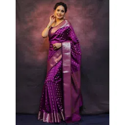 Puretouch Ethnic Motifs Woven Design Zari Saree-picture-21