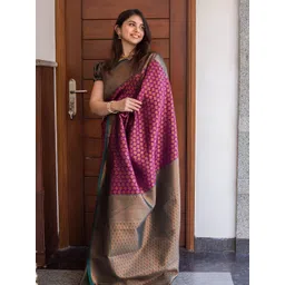 Puretouch Woven Design Zari Saree-picture-34