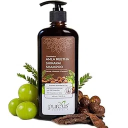 Pureus Herbals Shreekesha Amla Reetha Shikakai Sulphate & Paraben Free Shampoo | Herbal Shampoo for Hair Growth & Hair Fall Control | Natural Cleanser with Aloe Vera & Henna – 400ml-picture-41