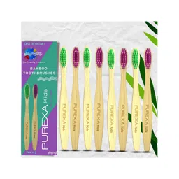Purexa Kids Bamboo Toothbrush With SuperSoft Bristles & Easy Grip Handle - Pack Of 8-picture-13