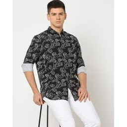 pureza Men Floral Print Slim Fit Shirt-picture-43
