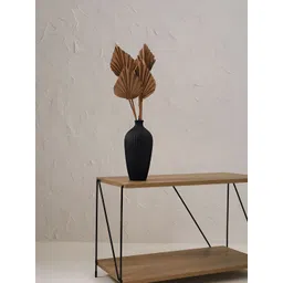 PUREZENTO Black Saroi Textured Flower Vase-picture-38
