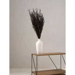 PUREZENTO Saroi White Textured Ceramic Flower Vase-picture-21