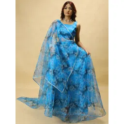 PURI MAA Printed Semi-Stitched Lehenga & Ready to Wear Blouse With Dupatta-picture-40