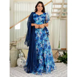 PURI MAA Printed V-Neck Semi-Stitched Lehenga & Ready to Wear Blouse With Dupatta-picture-39