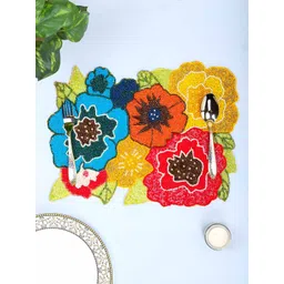 PURINA'S Blue & Orange Beaded Table Placemats-picture-38