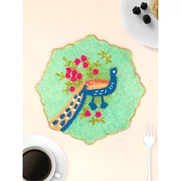 PURINA'S Turquoise-Green & Rose Beaded Table Placemats-image-10