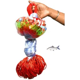 purkait fishnet 3 finger65mmgillnet lead sinkerhight4ft,up lenth50ft,down 100FT(MALAI SUTO) Fishing Net-picture-22