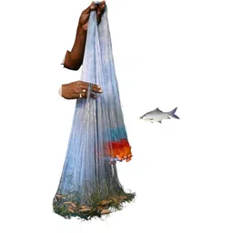 purkait fishnet 3finger 65mm gillnet mud sinker hight 6 feet,up lenth 50feet, down lenth 80feet Fishing Net-picture-29