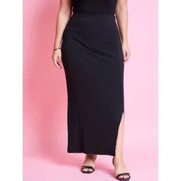 Purple Feather Plus Size Maxi Formal Pencil Plus size Skirt-picture-16