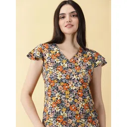 PURPLE FLAUNT Floral Print Top-picture-19