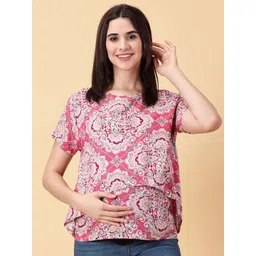 PURPLE FLAUNT Print Top-picture-29